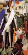 Kasimir Malevich An Englisher in Moscow oil on canvas